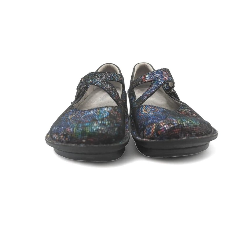 Alegria Dayna Beauty Blur Mary Jane Metallic Leather Shoes Size US 5 EU 35 - Picture 9 of 11